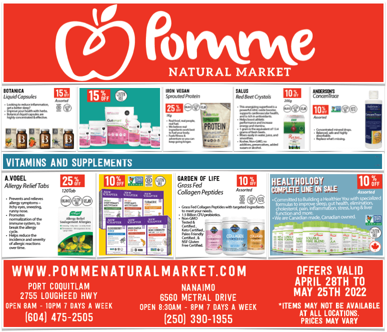 Pomme Natural Markets May Gluten-Free Vitamins