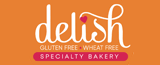 Delish Gluten Free Bakery logo 160 x 65