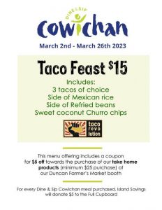 Taco Rev Dine & Sip Cowichan