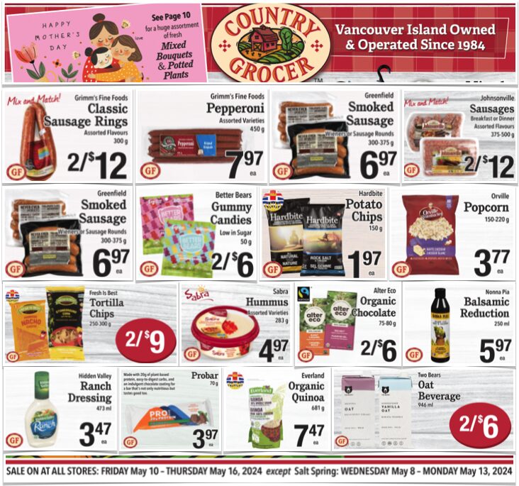 Country Grocer Gluten Free Flyer